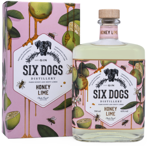 Six Dogs Gin Honey lime 70CL