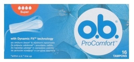 O.B. Tampons pro comfort super 16 stuks