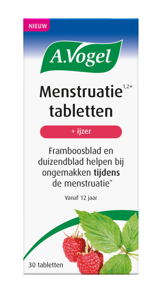 A.Vogel Menstruatie Tabletten + IJzer