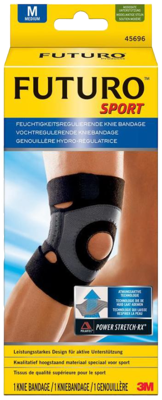 Futuro Sport vochtregulerende kniebandage m 1 stuk