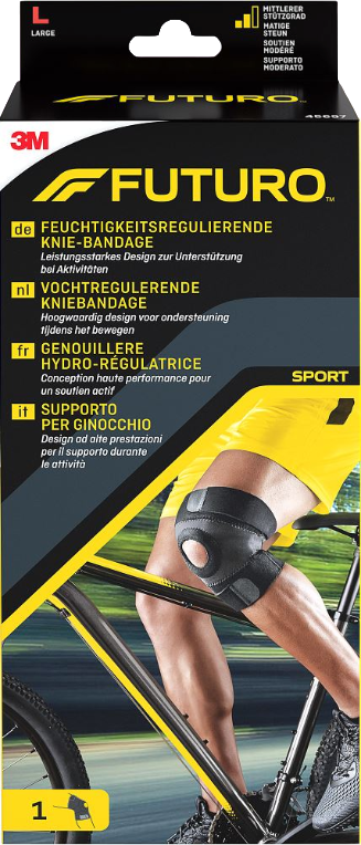 Futuro Sport vochtregulerende kniebandage l 1 stuk