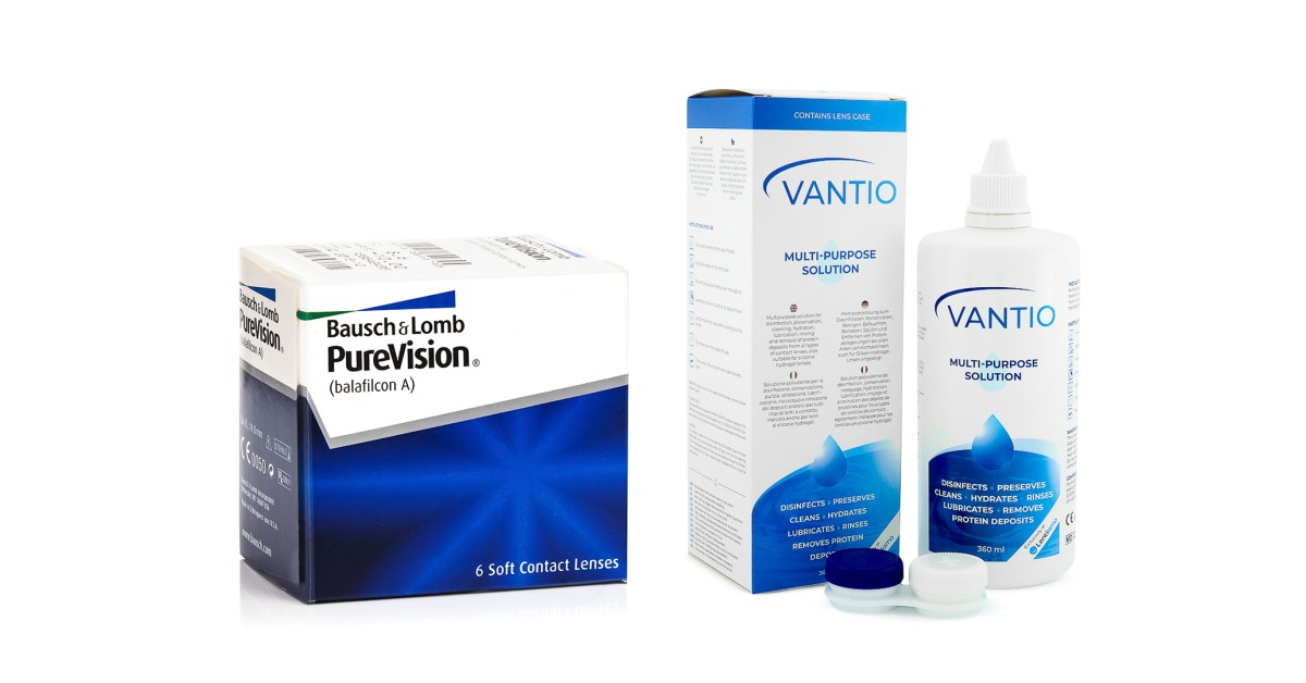 PureVision (6 lenzen) + Vantio Multi-Purpose 360 ml met lenzendoosje