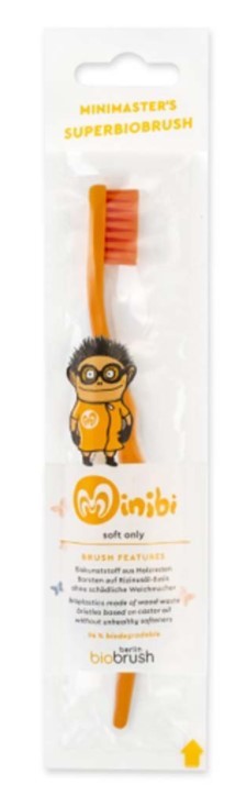 Biobrush Kindertandenborstel oranje 1st