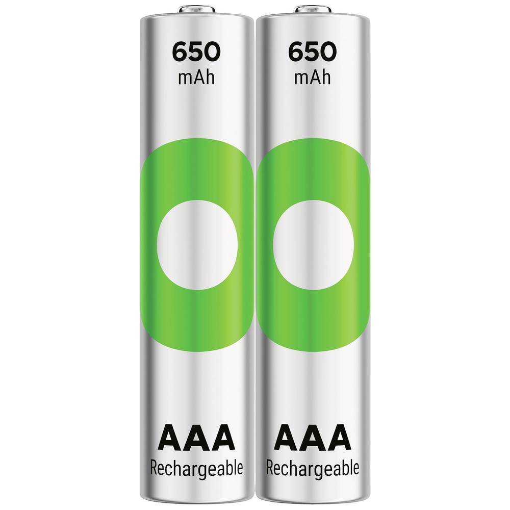 GP ReCyko Oplaadbare AAA batterij (potlood) NiMH 650 mAh 1.2 V 2 stuk(s)