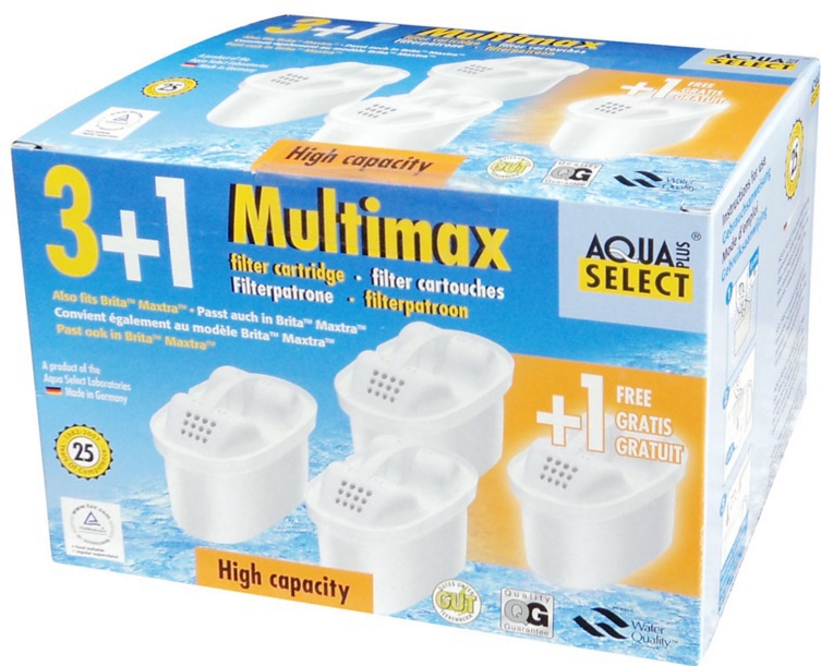 Aqua Select Waterfilterpatronen maxtra 2+1 4 stuks