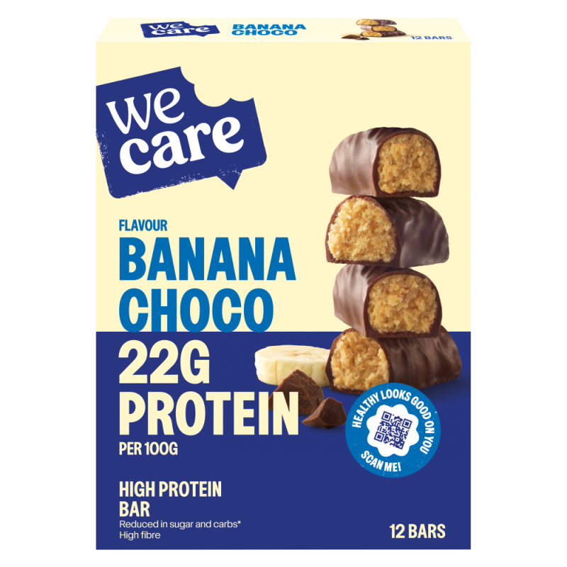 WeCare High protein bars choco banana 372gr
