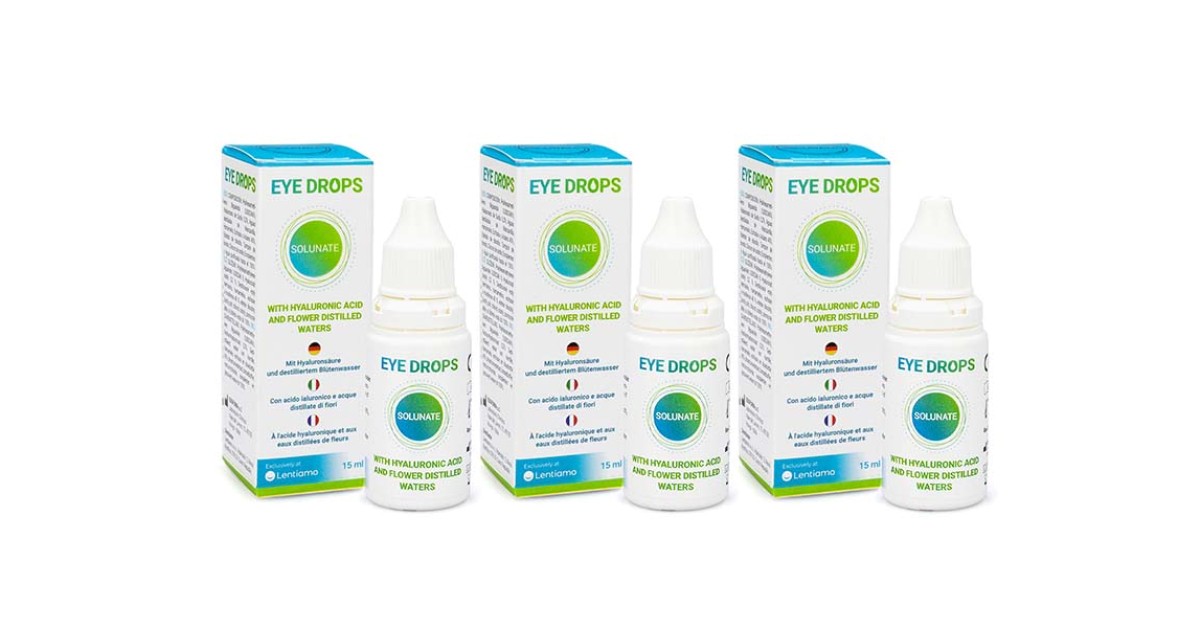 Solunate Eye Drops 3 x 15 ml
