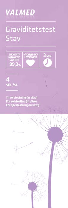 Valmed Pregnancy Test Stick 4 st