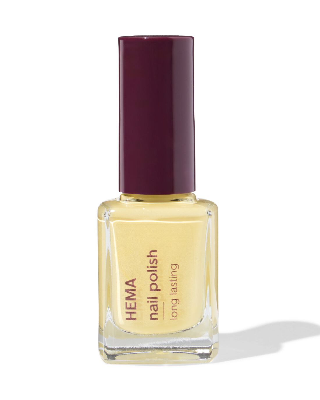 HEMA Long lasting nagellak 1028 vanilla cream (lichtgeel)