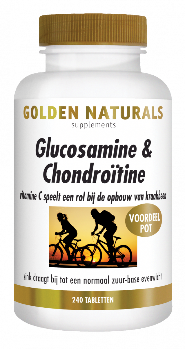 Golden Naturals Glucosamine & Chondroïtine℃ Tabletten