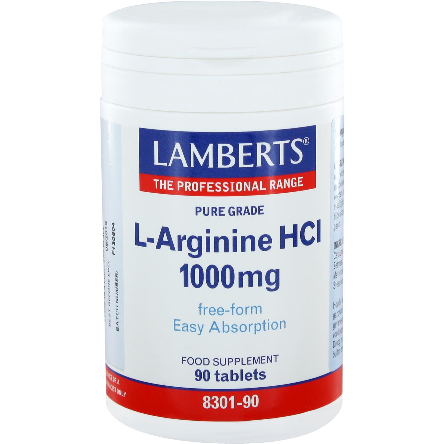 Lamberts L-Arginine HCl 1000 mg