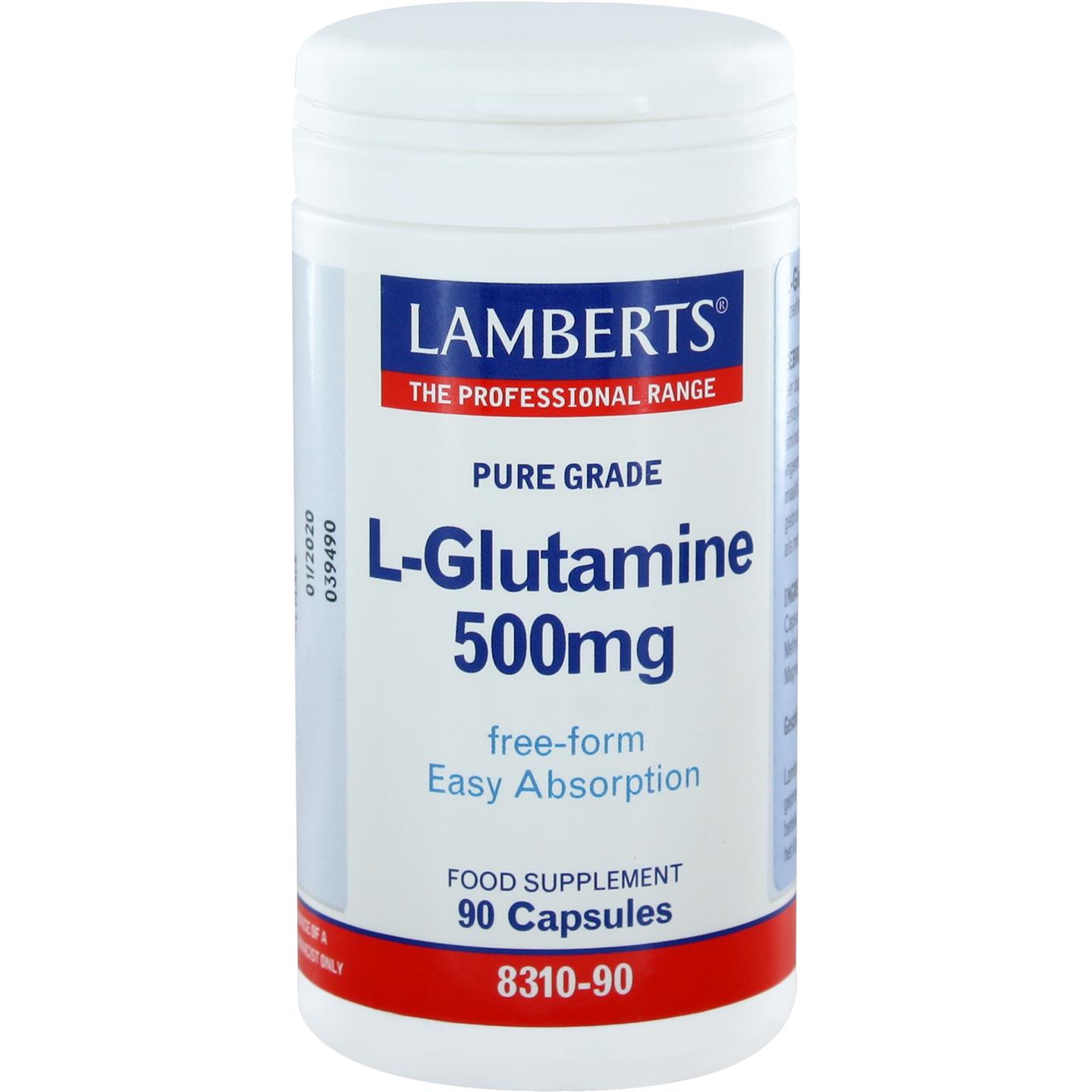 Lamberts L-Glutamine 500 mg