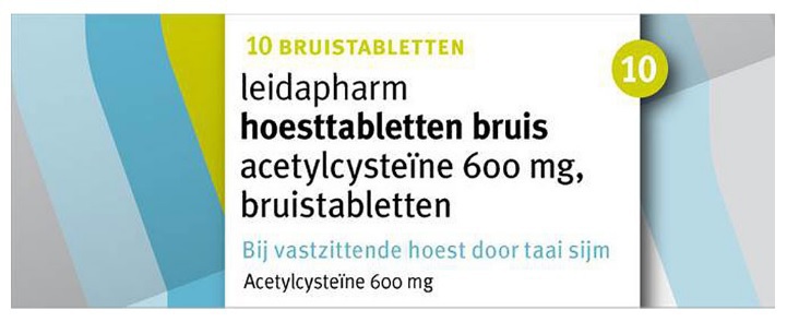 Leidapharm Leida hoest acetylcysteine 600mg 10 stuks