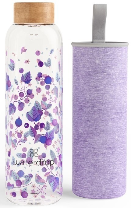 Waterdrop Glazen drinkfles boost 600ml