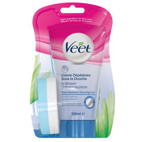 Veet Ontharingscreme in shower gevoelige huid 150ml