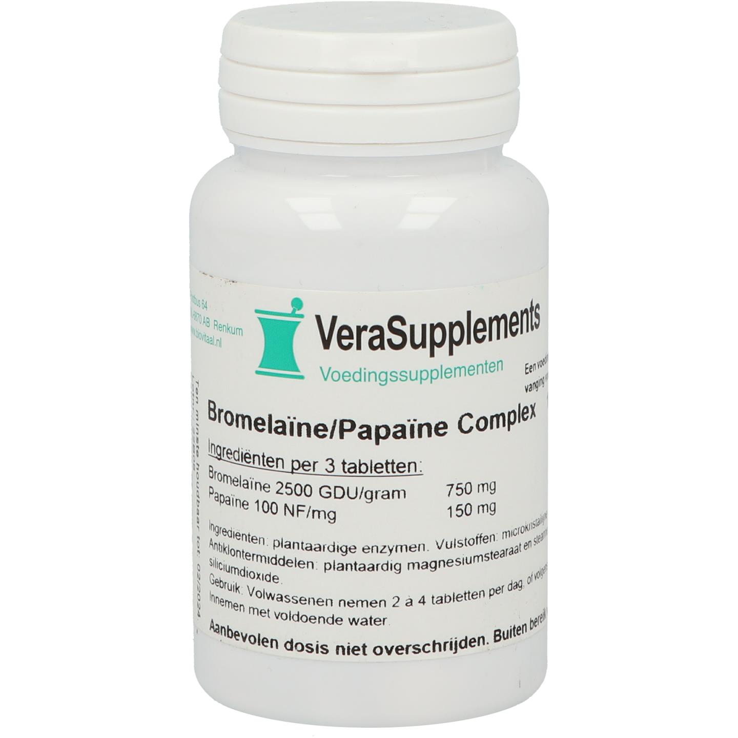 VeraSupplements Bromelaïne/Papaïne complex