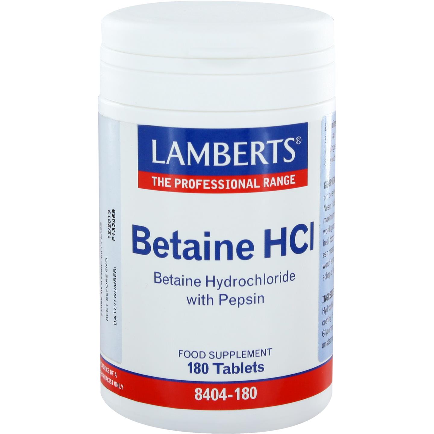 Lamberts Betaïne HCl met Pepsine