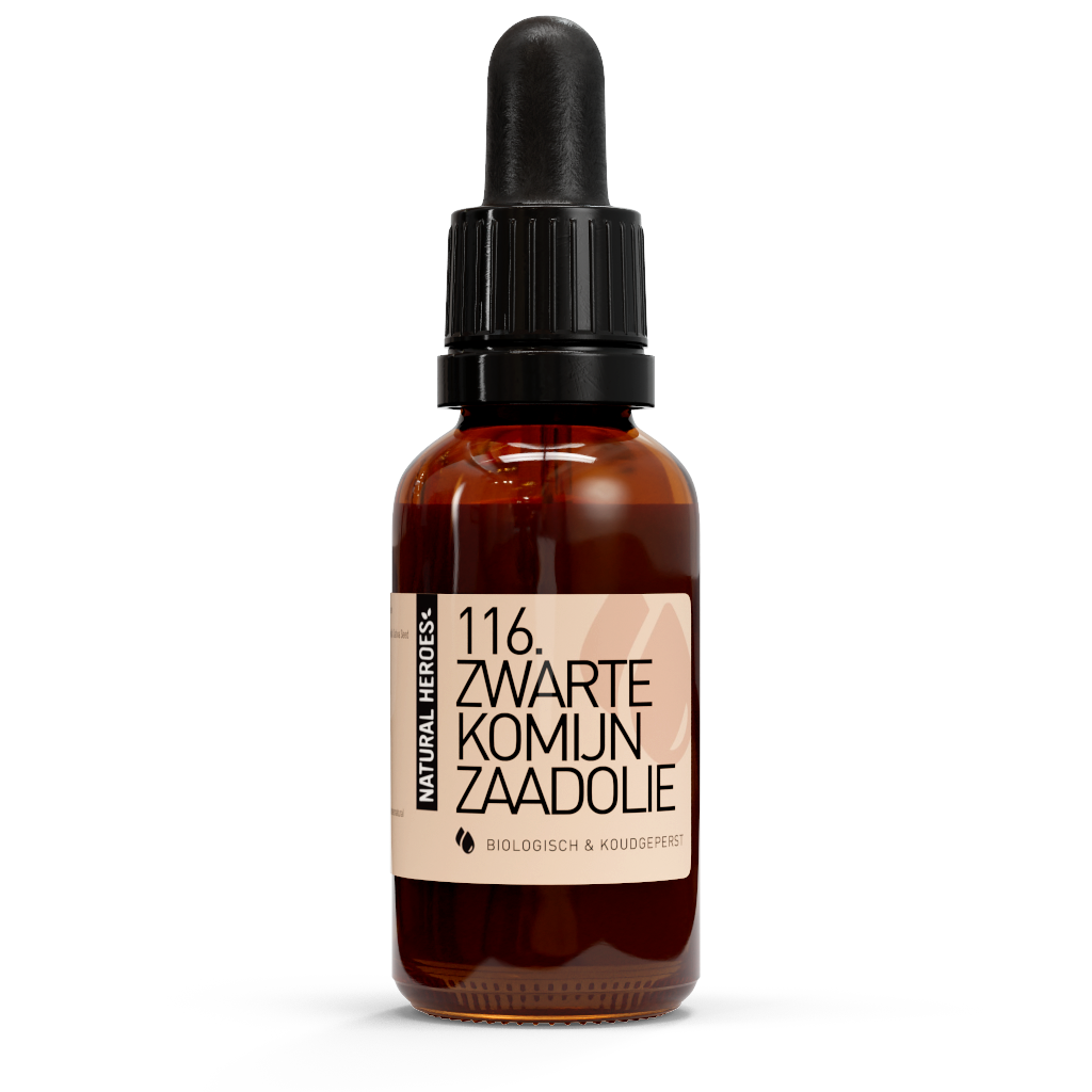 Natural Heroes Zwarte Komijnzaadolie (Biologisch & Koudgeperst) 30 ml