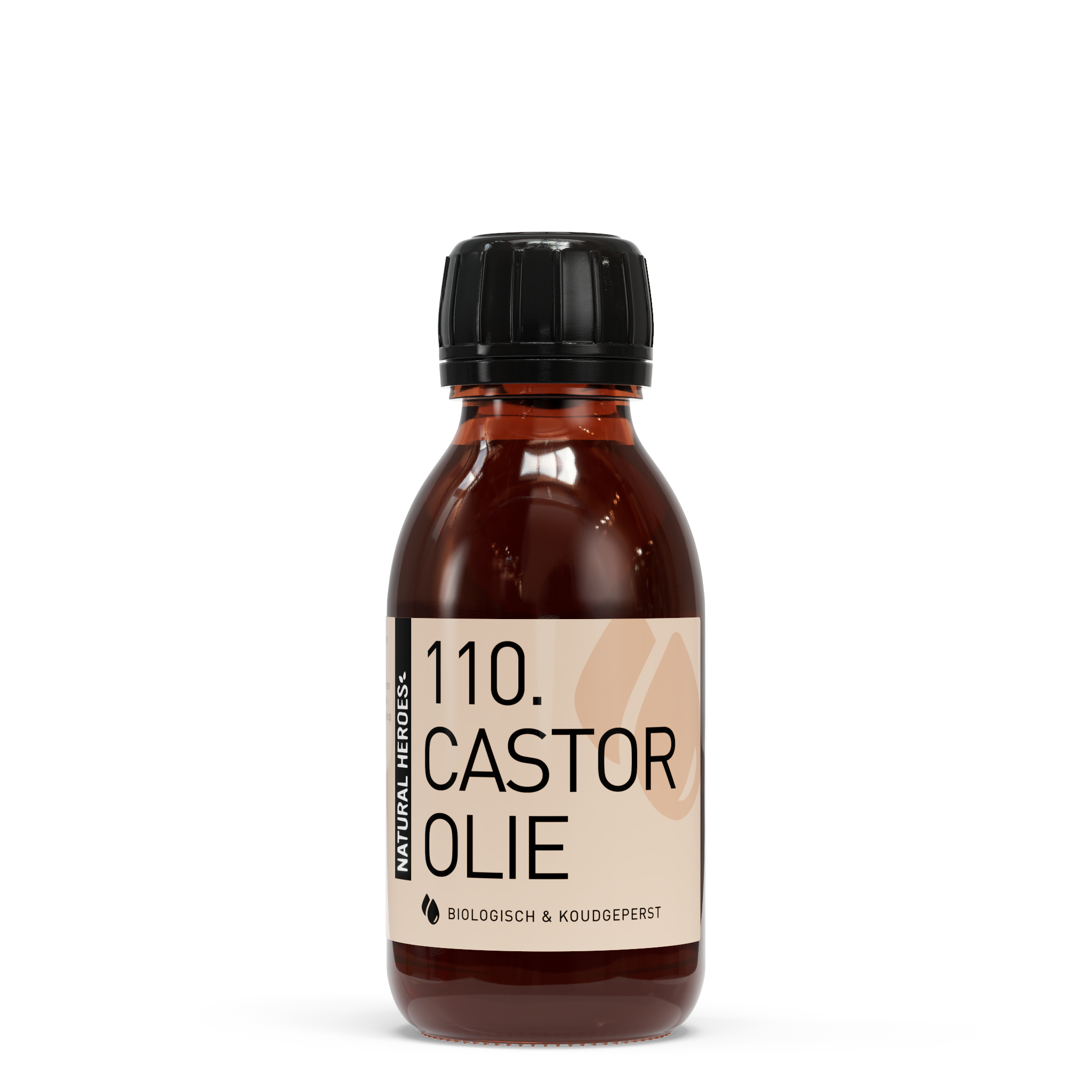 Natural Heroes Castorolie (Biologisch & Koudgeperst) Glass bottle / 100 ml