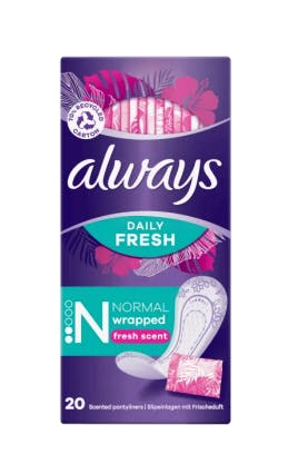 Always Dailies Verse Pantyliners Normaal 20 st