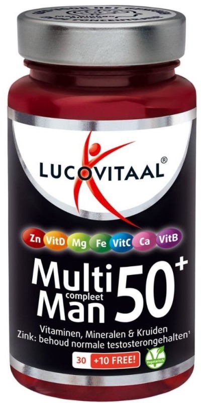 Lucovitaal Multi compleet man 50+ 40 tabletten