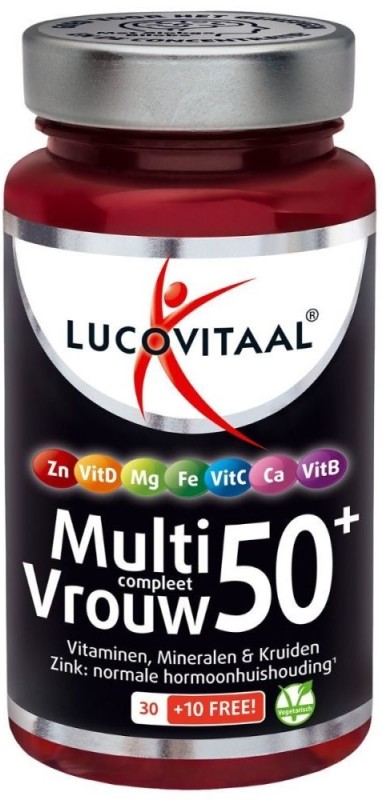 Lucovitaal Multi compleet vrouw 50+ 40 tabletten