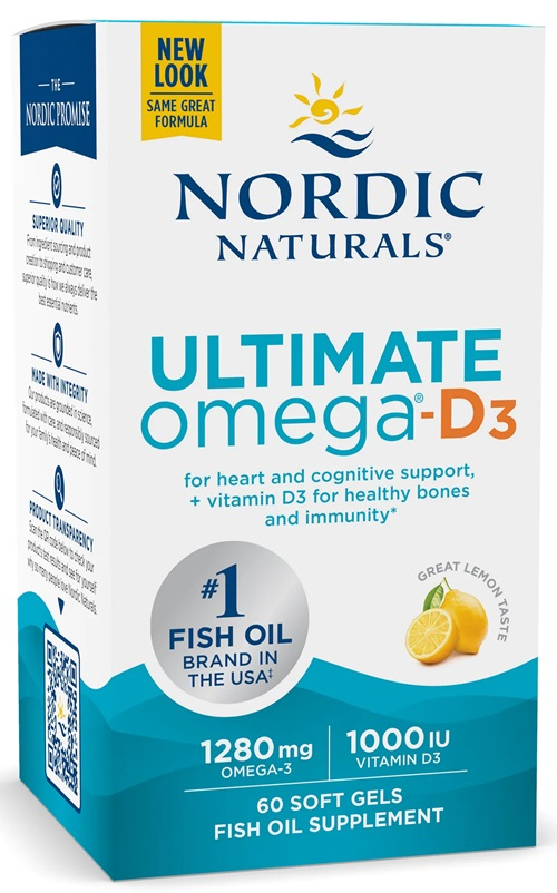 Nordic Naturals Ultimate Omega-D3 120 softgels