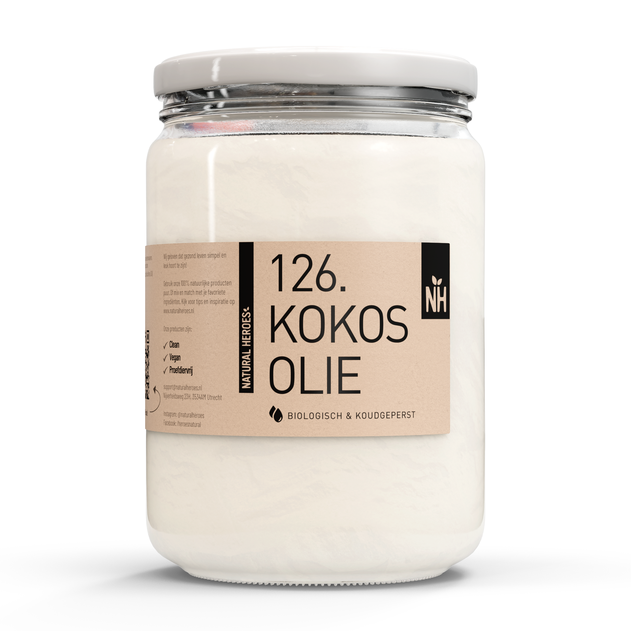 Natural Heroes Kokosolie (Biologisch & Koudgeperst) 500 ml