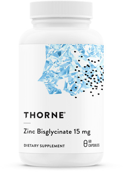 Thorne Zinc Bisglycinate 15mg NSF Certified for Sport 60 capsules