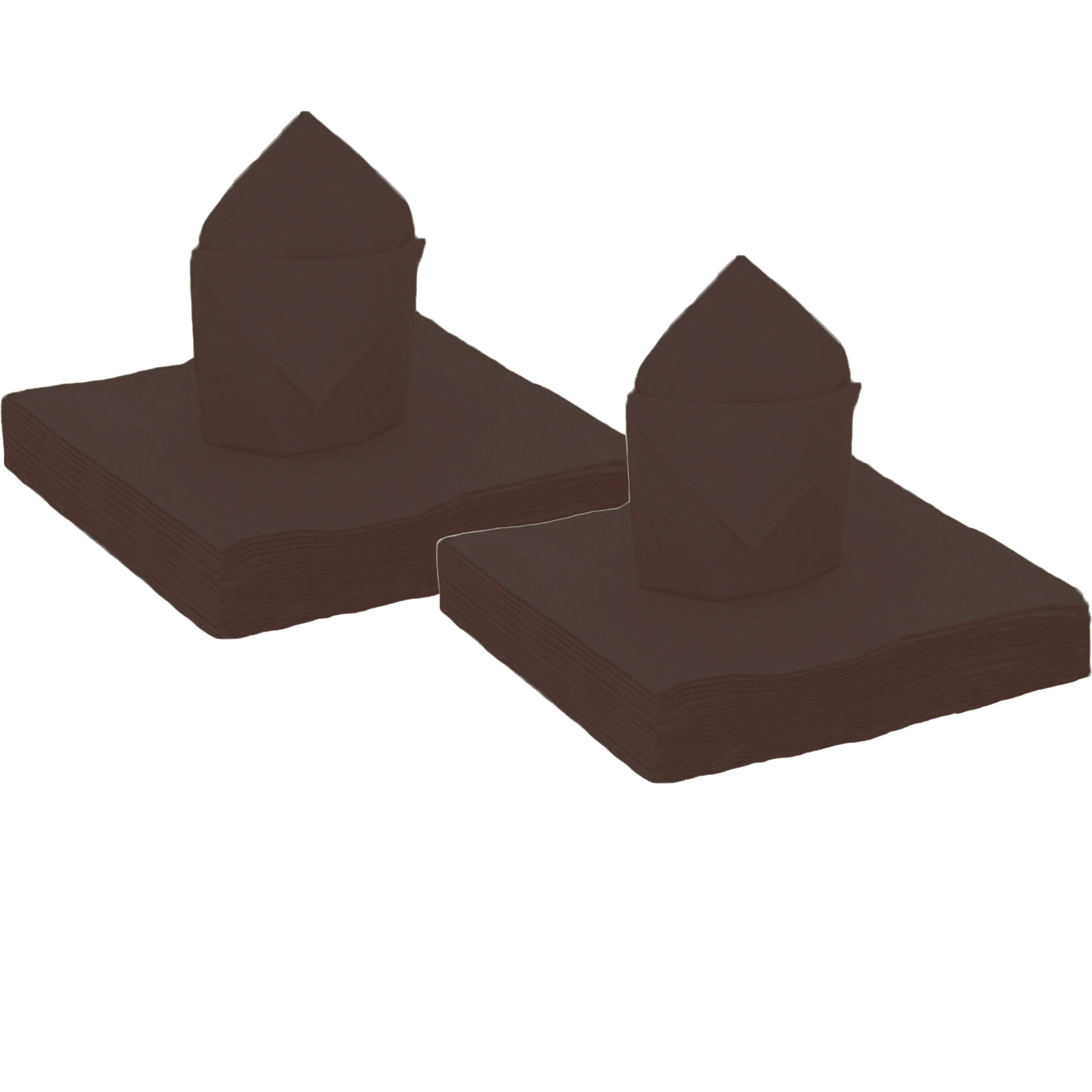 Santex Feest servetten - 50x stuks - zwart - x cm - papier -