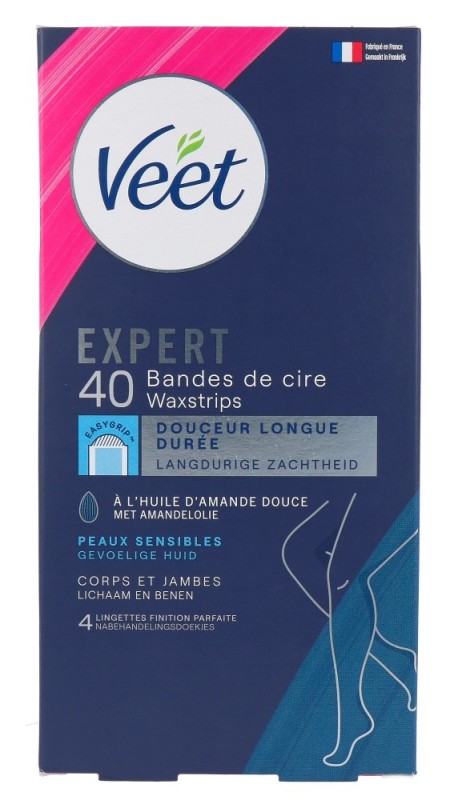 Veet Expert koude waxstrips been sensitive 40 Stuks