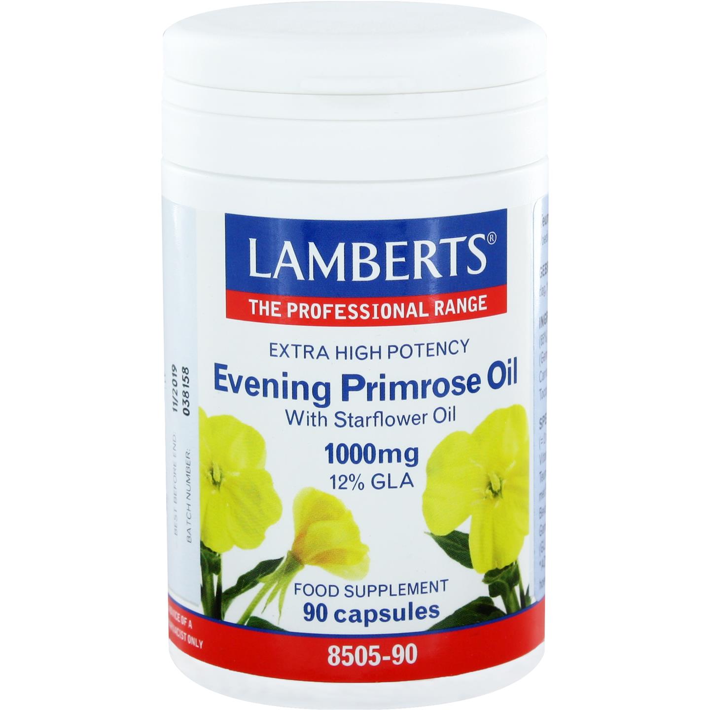Lamberts Teunisbloemolie met Borageolie 1000 mg
