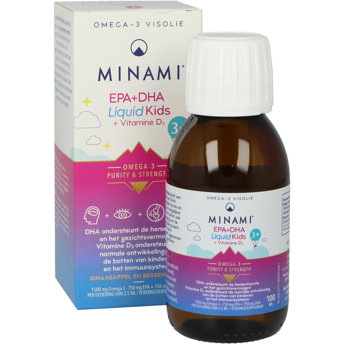 Minami EPA+DHA Liquid Kids + Vitamine D3