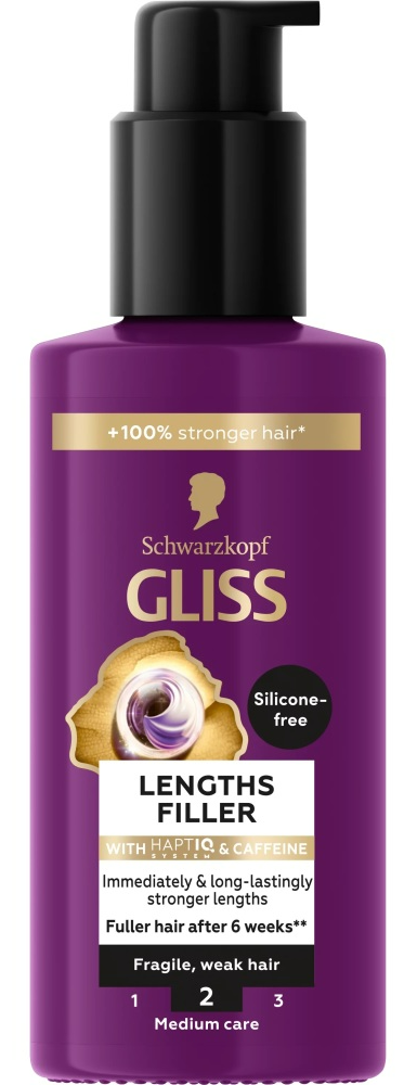 Schwarzkopf Gliss Lenghts Filler Silicon Free with Cafeïne