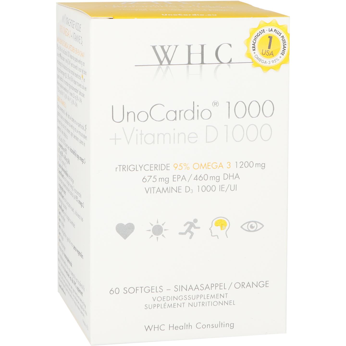 WHC UnoCardio 1000 + Vitamine D 1000