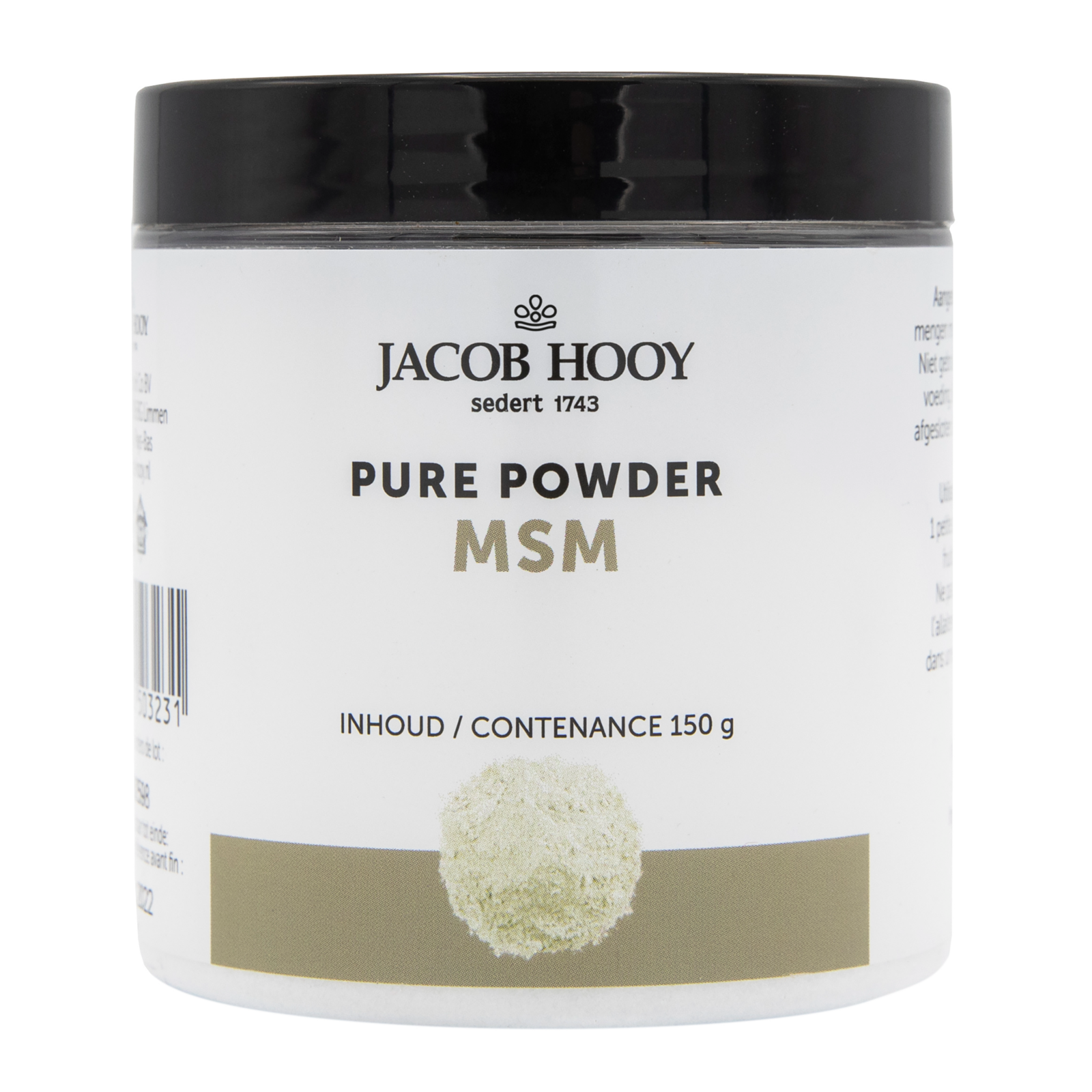 Jacob Hooy Pure Powder MSM Poeder