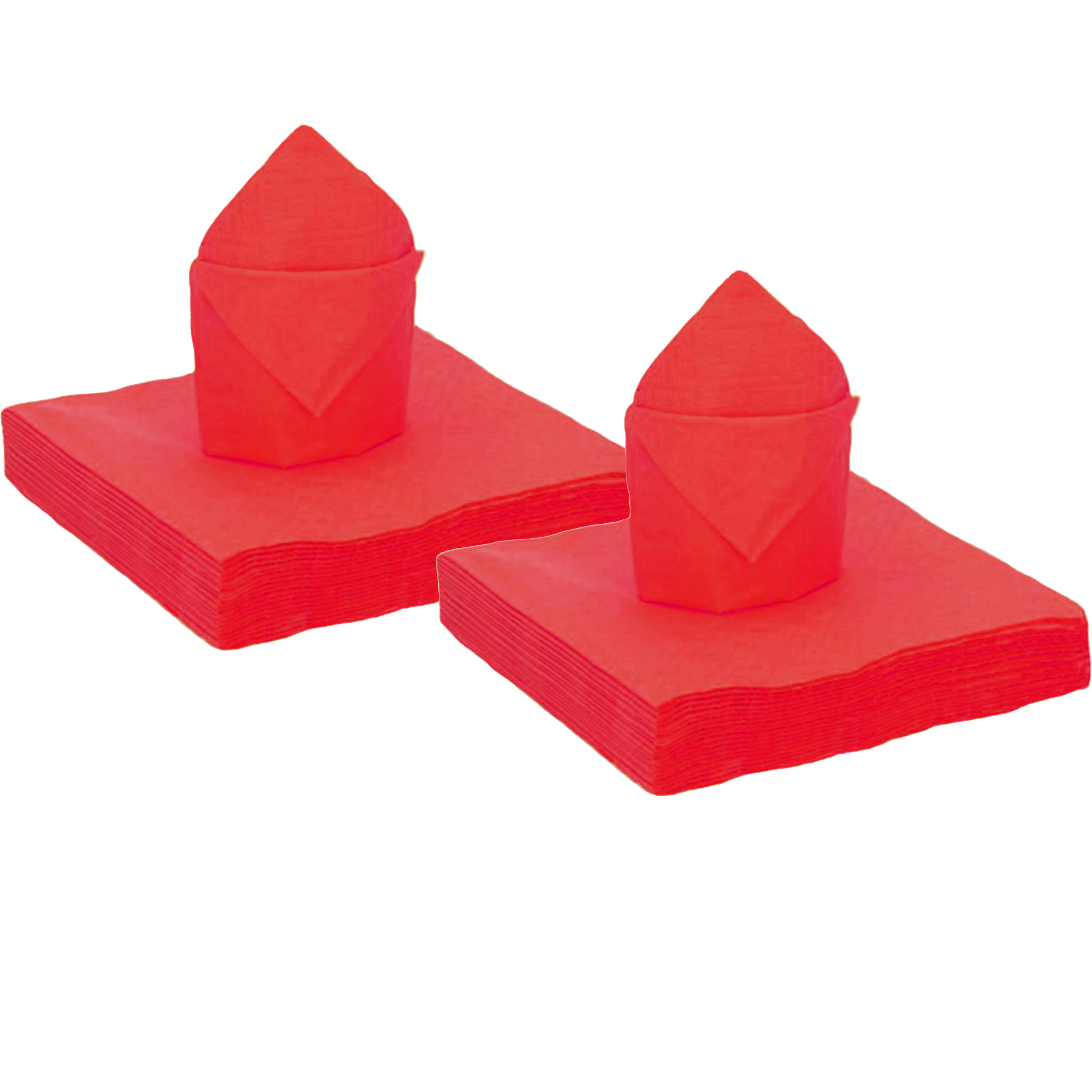 Santex Feest servetten ℃ 80x stuks ℃ rood ℃ x cm ℃ papier - feestservetten -
