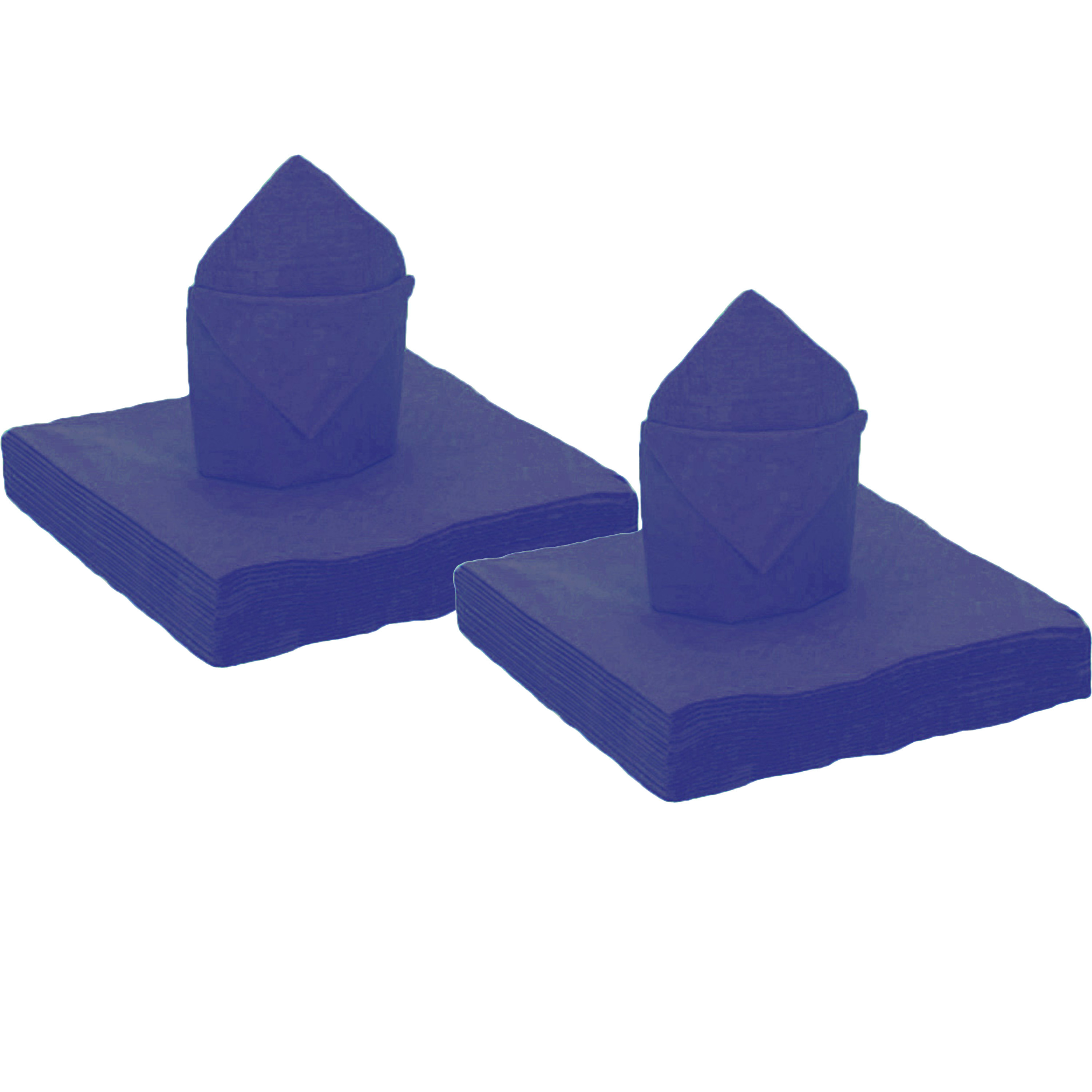 Santex Feest servetten - 100x stuks - donkerblauw - x cm - papier -