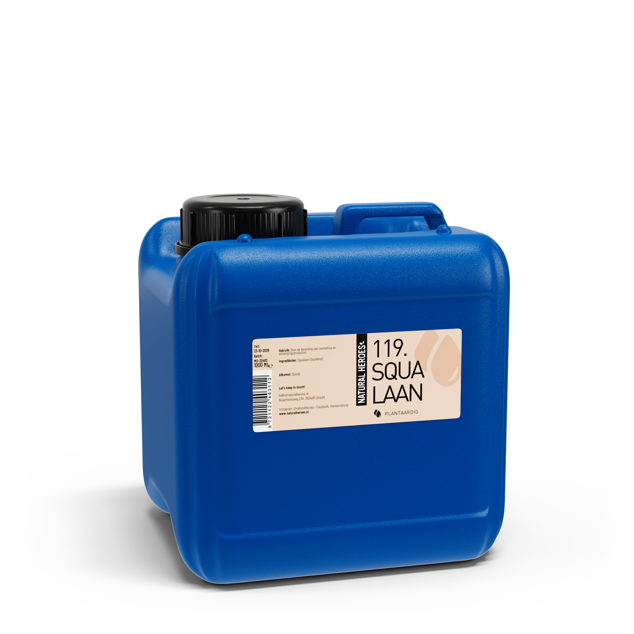 Natural Heroes Squalaan - Plantaardig (Uit Olijven) 1000 ml (jerrycan)