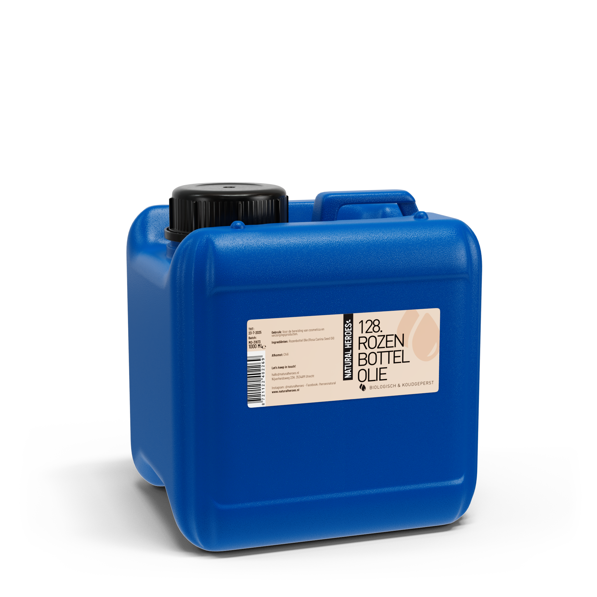 Natural Heroes Rozenbottelolie (Biologisch & Koudgeperst) 1000 ml (jerrycan)