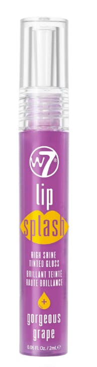 W7 Lip Splash Tinted Lip Gloss Gorgeous Grape 1 st