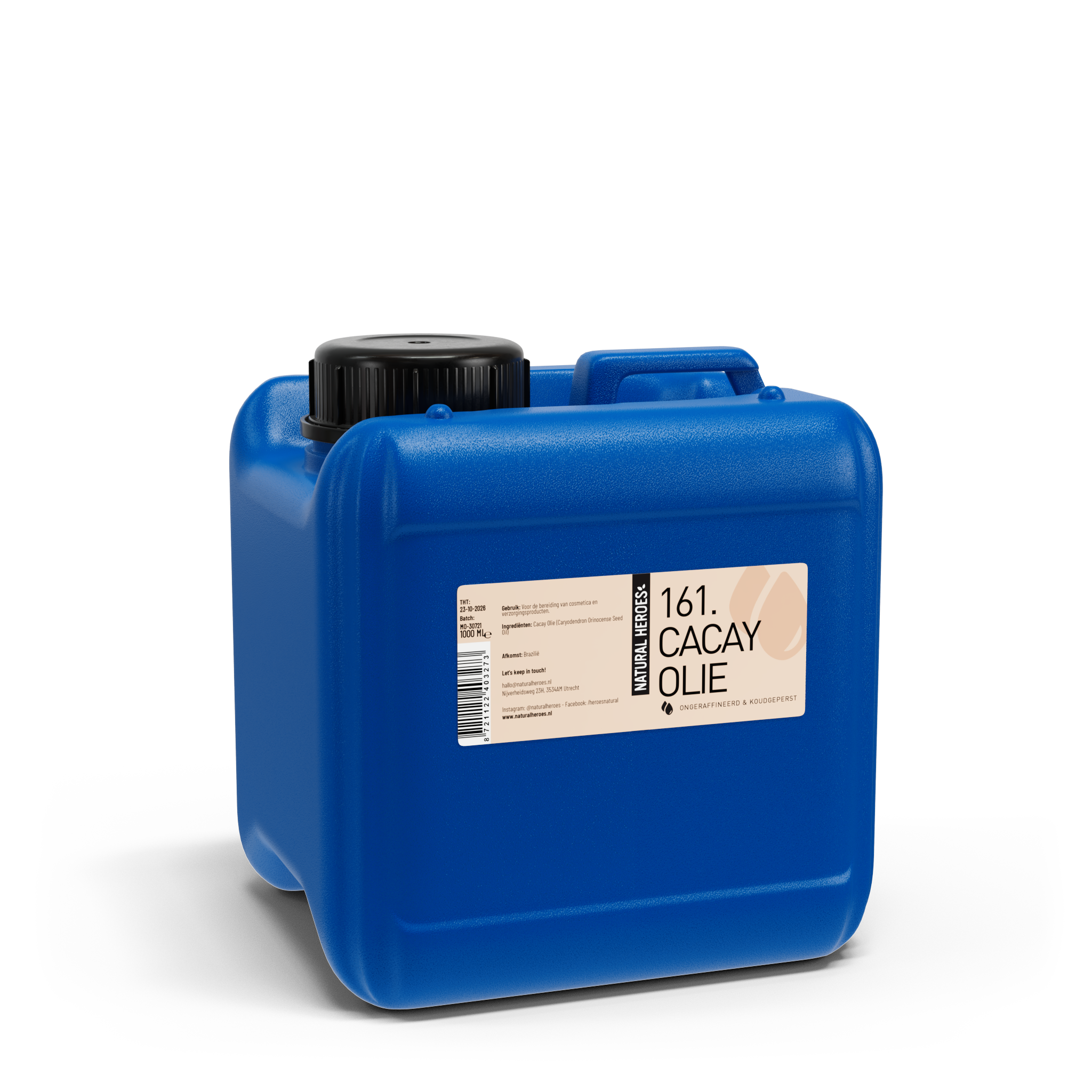 Natural Heroes Cacay Olie (Ongeraffineerd & Koudgeperst) 1000 ml