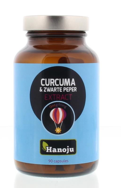 Hanoju Curcuma poeder & perin extract 90cap