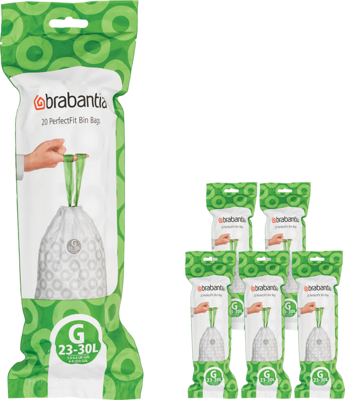Brabantia Vuilniszakken Code G - 23-30 Liter (120 stuks)