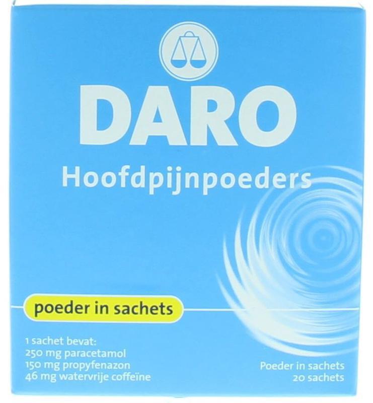 Daro Hoofdpijnpoeder 20st