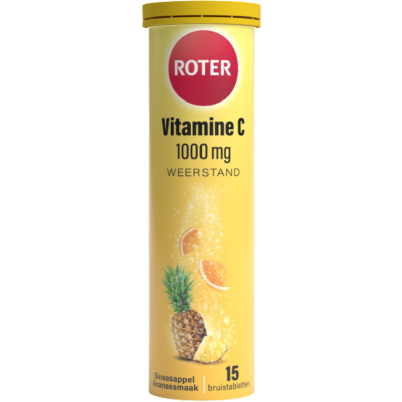 Roter Vitamine c 1000mg sinaasappel-ananas 15 bruistabletten