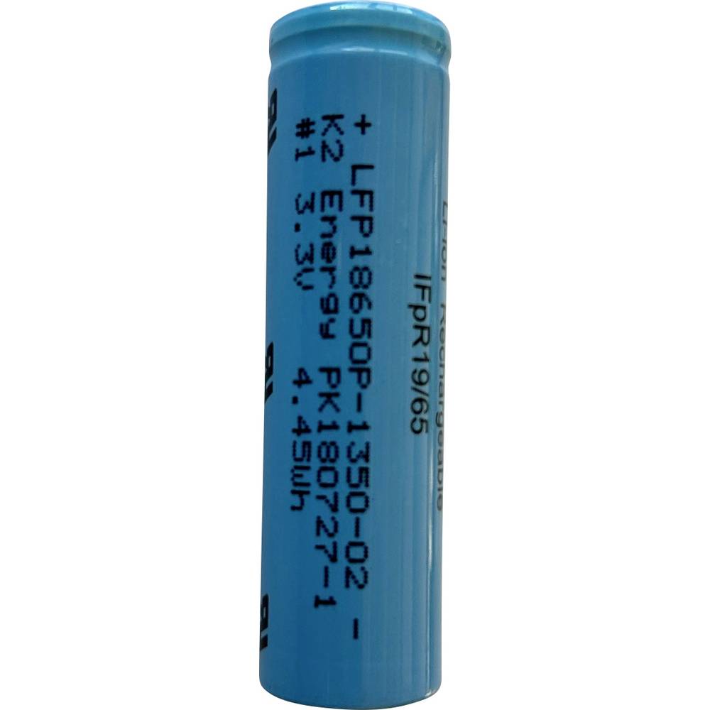 K2 Energy HIGH CAPACITY K218650UP01 POWER CELL DATA Accupack 18650 Geschikt voor hoge stroomsterktes, Geschikt voor hoge temperaturen, Geschikt voor lage