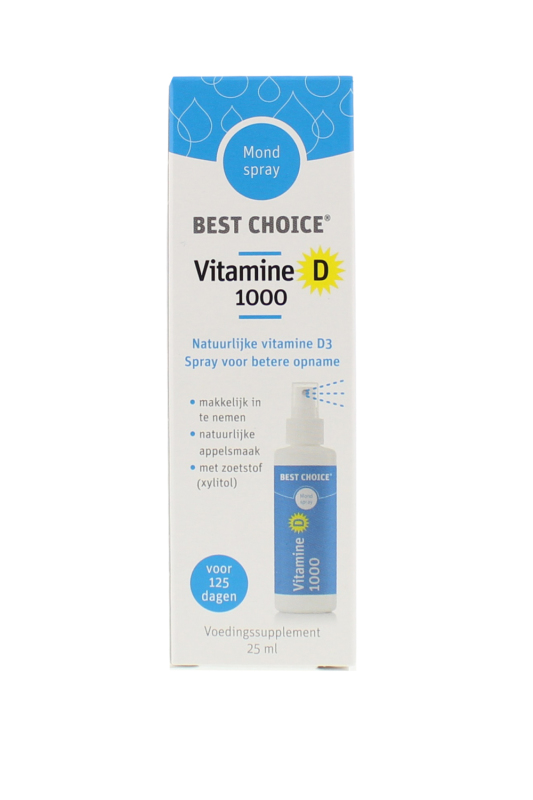Best Choice Vitaminespray vitamine d1000 25ml