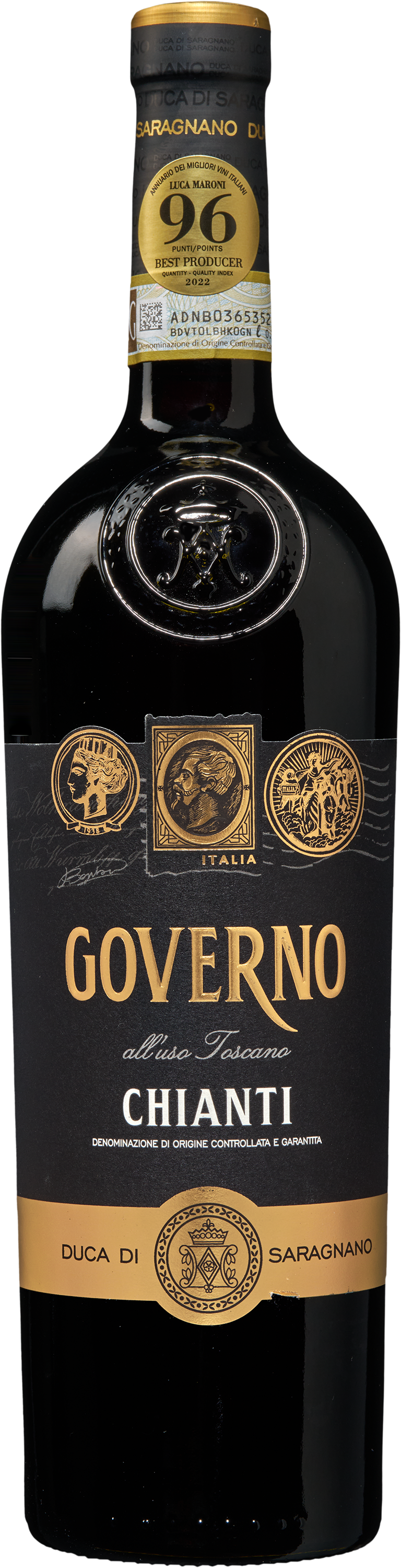Wijnbeurs Duca di Saragnano Chianti Governo