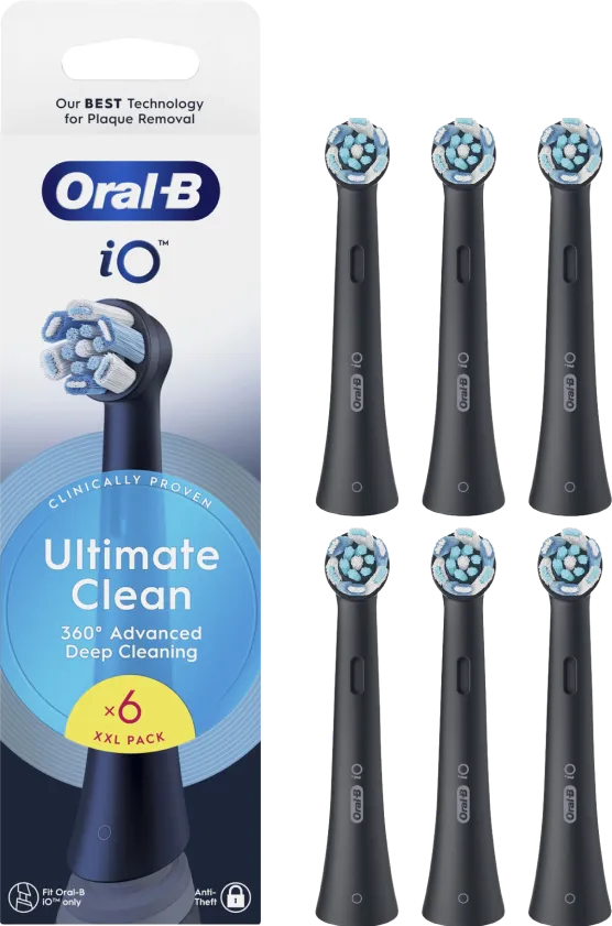 Oral-B iO Ultimate Clean Zwart (6 stuks)